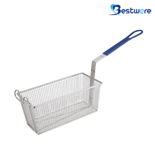 Fry Basket with Rubberized Handle - 320×150×136mm