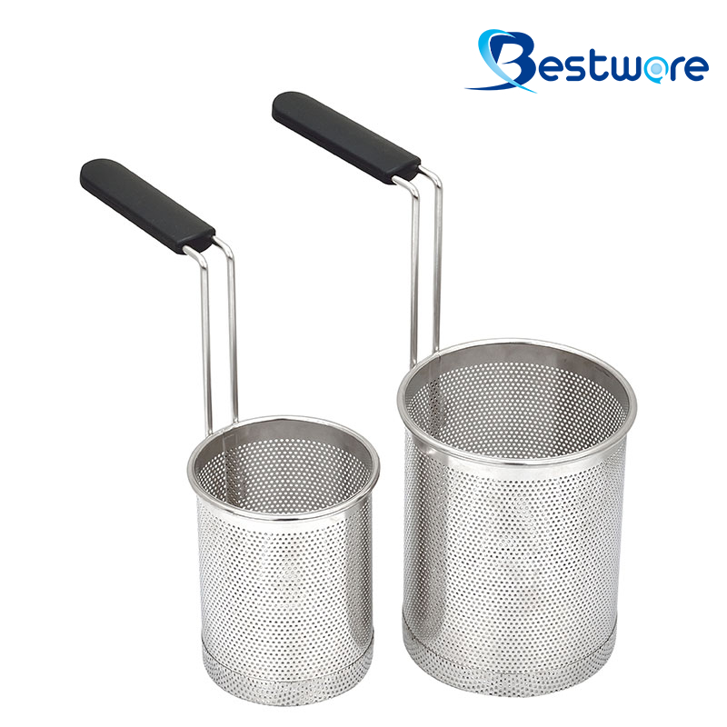Cylindrical Stainless Steel Pasta Basket
