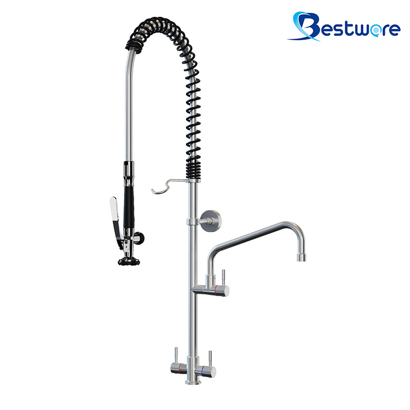 DAISY - Hob Mount Pre-rinse Faucet with 10" Pot Filler