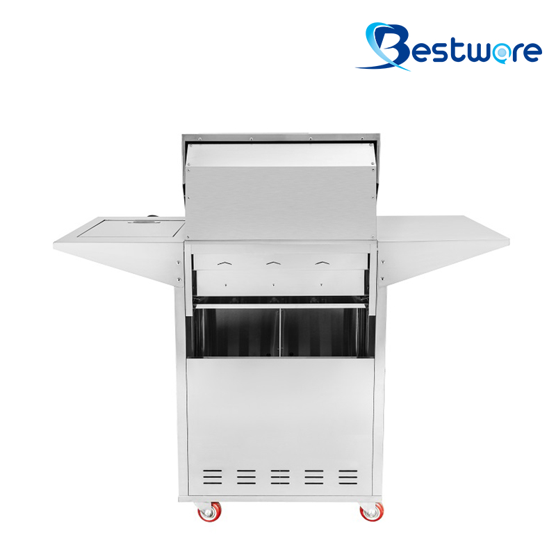3+1 Outdoor Freestanding Gas Grill on Cart 