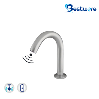 Stainless Touch Free Faucet operated by IR Sensor - 210mmH