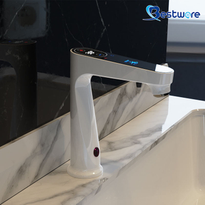 Sensor Faucet with Digital Temperature Control and Soap Dispenser