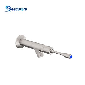 Stainless Steel Metering Faucet - Wall Mount