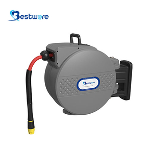 Enclosed Hose Reel with Dual-function Water Gun - Wall Mount