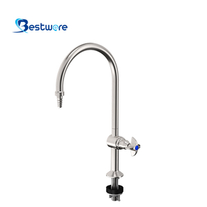 Stainless Steel Single-spout Industrial Laboratory Faucet - Deck Mount